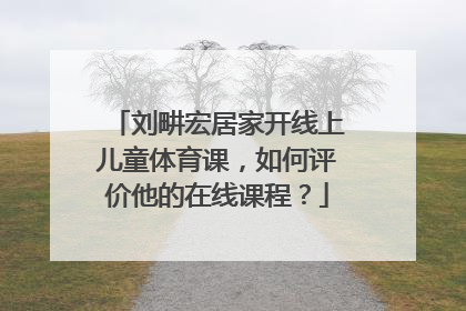 刘畊宏居家开线上儿童体育课，如何评价他的在线课程？